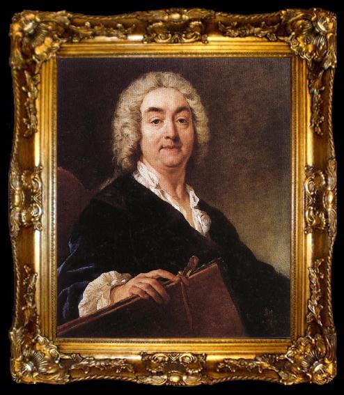 framed  Jean-Francois De Troy Self-Portrait, ta009-2
